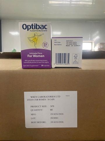 Men vi sinh cho nữ giới Optibac Probiotics For Women 30 viên