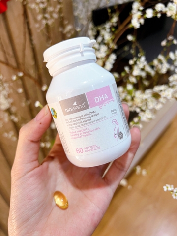 Viên uống bổ sung DHA cho bà bầu Bio Island DHA For Pregnancy của Úc 60 viên