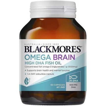 Blackmores Omega Brain Health - Viên uống bổ não (60 viên)- hàm lượng DHA cao gấp 4 lần