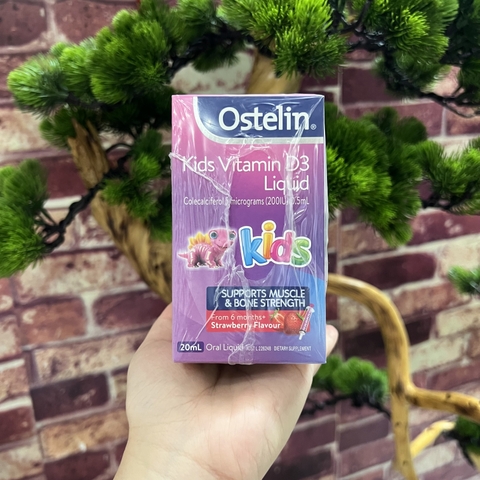 Vitamin D3 dạng giọt cho trẻ sơ sinh Ostelin Infant Vitamin D3 Drops của Úc 2.4ml