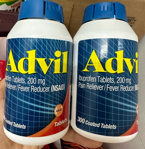 Thuốc giảm đau hạ sốt Advil của Mỹ hộp 300 viên