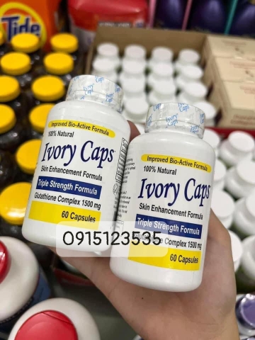 Viên uống trắng da tự nhiên Ivory Caps