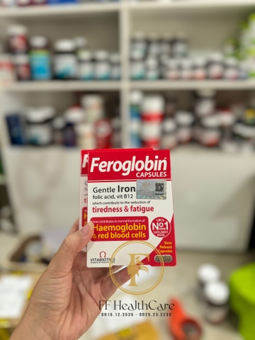 Viên uống Feroglobin B12 Vitabiotics hỗ trợ tăng khả năng tạo máu, tăng cường sức khỏe (30 viên)