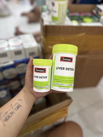 Bổ Gan Swisse Ultiboost Liver Detox Úc- Thải lọc gan