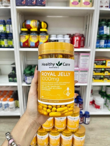 (Mẫu mới) Sữa Ong Chúa Healthy care Royal Jelly 1000mg 365 viên
