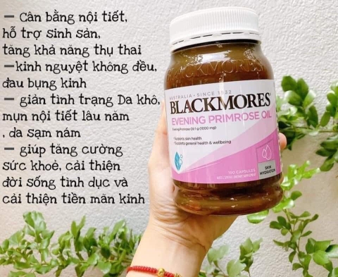 Blackmores Evening Primrose Oil - Viên uống tinh dầu hoa anh thảo 190 viên