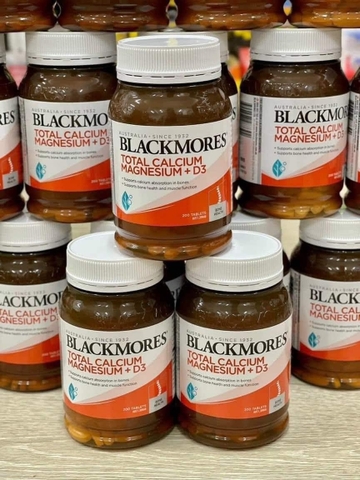 Viên uống Canxi Magie D3 Blackmores Total Calcium Magnesium + D3 của Úc 200 viên
