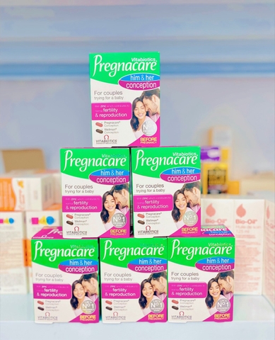 Viên uống tăng thụ thai Him and Her Pregnacare- tăng khả năng thụ thai cho nam và nữ