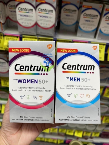 Centrum Women 50- Vitamin tổng hợp cho phụ nữ trên 50 tuổi