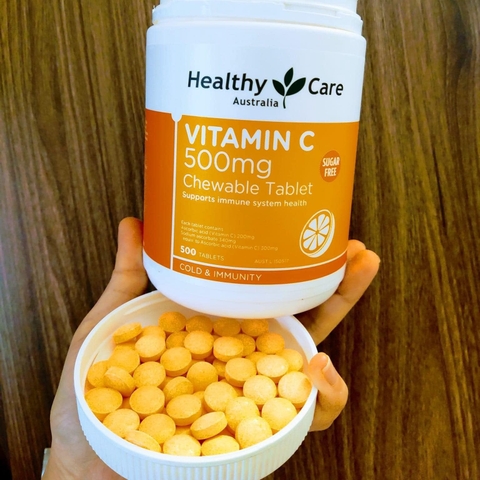 Healthy Care Vitamin C 500mg - Viên Nhai Vitamin C 500 Viên