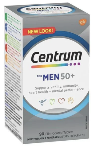 Centrum Men 50- Vitamin tổng hợp cho nam giới trên 50 tuổi