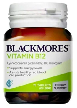 Viên uống bổ sung Vitamin B12 Blackmores Vitamin B12 của Úc 75 viên