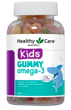Kẹo Kids Healthy Care Gummy Omega 3 của Úc 250 Viên