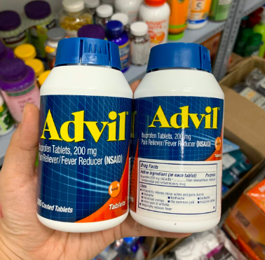 Thuốc giảm đau hạ sốt Advil của Mỹ hộp 300 viên