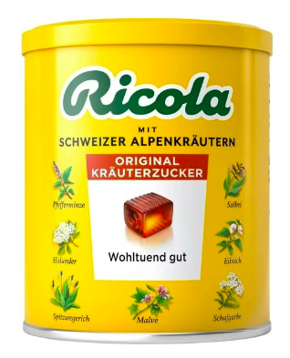 Kẹo Ngậm Ho Thảo Dược Ricola Của Đức Lọ 250g