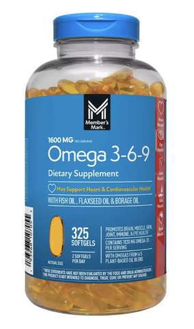 Viên uống Omega 369 Mỹ 325 Viên- Giúp bổ mắt, bổ tim mạch, bổ xương khớp