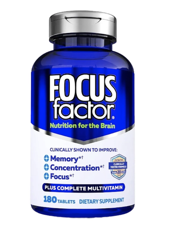 Viên uống bổ não Focus Factor 180 Viên của Mỹ- Tăng cường trí nhớ, tập trung, giảm đau đầu