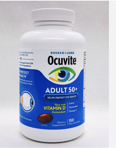 Viên uống bổ mắt mỹ Ocuvite 150 viên Mỹ- bổ mắt dành cho người trên 50 tuổi