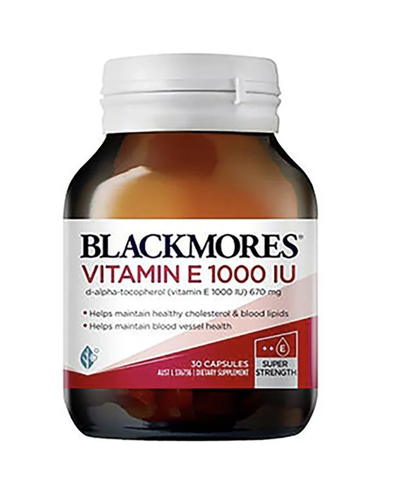 Viên uống bổ sung vitamin E tự nhiên Blackmores Vitamin E 1000IU của Úc