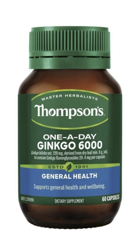 Viên uống bổ não Ginkgo Biloba 6000mg Thompson 60 viên