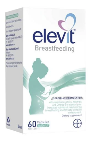 Elevit sau sinh 60 viên Úc- Elevit Breastfeeding – Elevit sau khi sinh & cho con bú