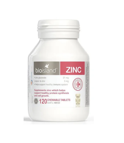 Bio Island ZinC - Viên Bổ Sung Kẽm Cho Bé 120 Viên