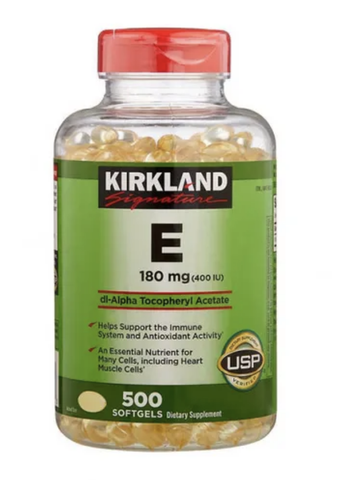 Viên Uống Vitamin E Kirkland Signature Vitamin E 400 IU 500 Viên
