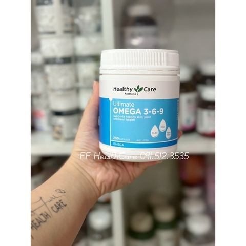 Viên Bổ Sung Omega 369 Healthy Care Ultimate Úc 200 Viên