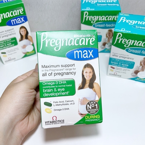 Vitamin Bầu Pregnacare Max - Vitamin sau sinh Breast feeding- Xuất xứ UK chính hãng