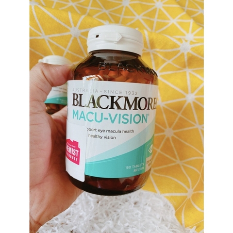 Viên Uống Bổ Mắt Blackmores Macu Vision 125 Viên- bổ mắt, tăng cường thị lực, giảm mỏi mắt
