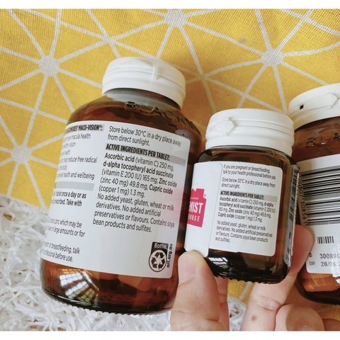 Viên Uống Bổ Mắt Blackmores Macu Vision 125 Viên- bổ mắt, tăng cường thị lực, giảm mỏi mắt