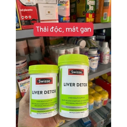 [Có Tem Chemist] Bổ gan, Giải độc gan Swisse Ultiboost Liver Detox 60v, 120v, 200v Chính Hãng Úc