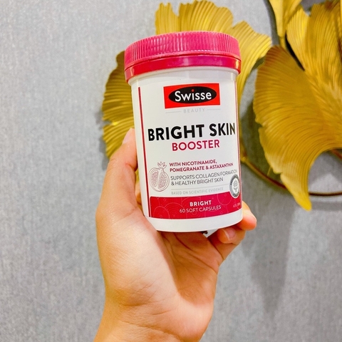 Combo trắng da Bright Skin Swisse và Viên uống Retinol Myvitamins 90 viên ngừa lão hoá, đẹp da