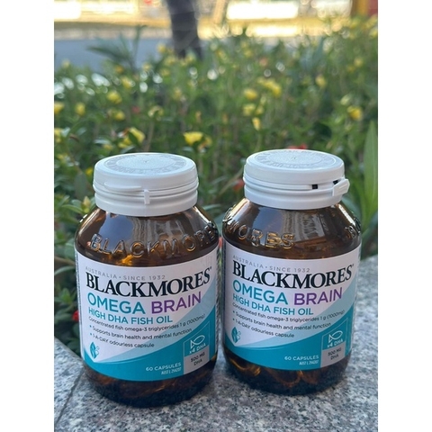 Dầu cá bổ não Omega Brain Blackmores hàm lượng DHA cao gấp 4 lần 60 Viên Chính Hãng Úc