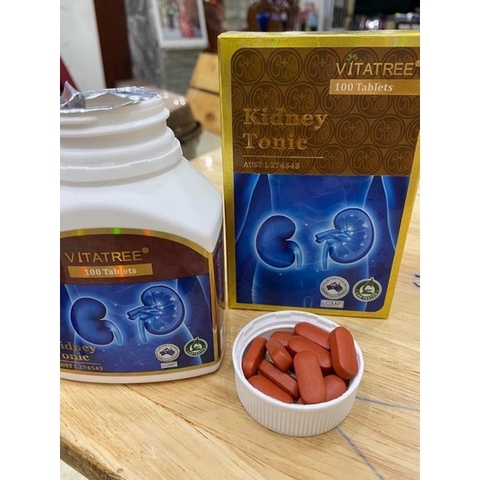 Vitatree Kidney Tonic Giúp Bổ Thận, Tráng Dương,Tăng Cường Chức Năng Tiết Niệu Hộp 100 Viên