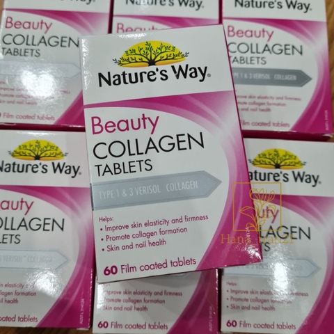 Viên uống Collagen Nature's way 60 viên- Viên uống đẹp da, trẻ hoá da, trắng da