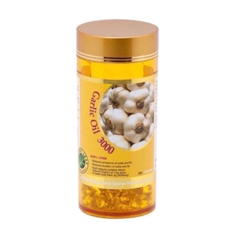 Tinh dầu tỏi Garlic oil Spring Leaf 365 viên của Úc- Tăng đề kháng, giảm cảm cúm, đầy hơi