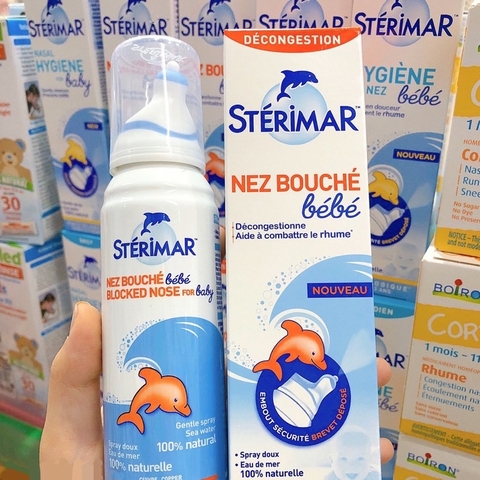 Xịt muối biển Sterimar - Xịt mũi cá heo