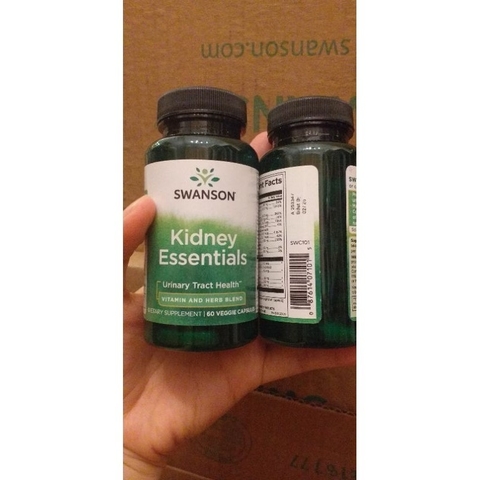 Viên uống bổ thận Kidney Essentials Swanson 60 viên- hỗ trợ đường tiết niệu