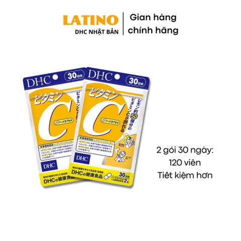 Viên Uống DHC Vitamin C Giúp Sáng Da Mờ Thâm 30 Nhật Bản