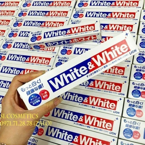 Kem Đánh Răng White And White Lion 150g Của Nhật
