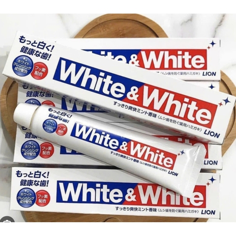 Kem Đánh Răng White And White Lion 150g Của Nhật