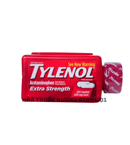TYLENOL EXTRA STRENGTH 500MG 325 VIÊN - THUỐC GIẢM ĐAU, HẠ SỐT