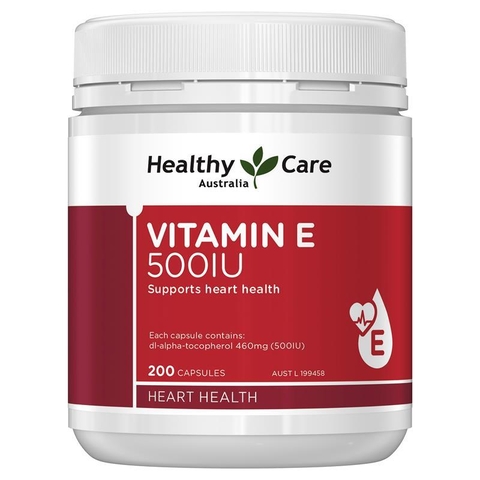 Viên uống Vitamin E Healthy Care 500IU của Úc 200 viên