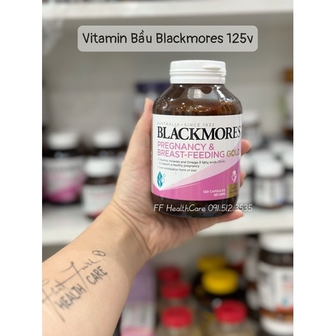 Vitamin Bầu Blackmores Pregnancy & breast feeding gold 120 Viên- Vitamin tổng hợp bầu và sau sinh
