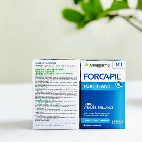 Viên uống FORCAPIL FORTIFIANT Arkopharma Giúp Mọc Tóc, Giảm Rụng Tóc