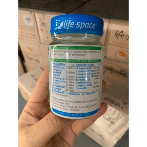Men vi sinh Life Space 60+ Probiotic 40 viên Úc - men hỗ trợ tiêu hóa dành cho người lớn trên 60 tuổi