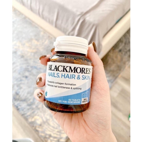 Viên Uống Blackmores Nail Hair Skin Úc 120 Viên-  Đẹp Da, Giảm Rụng Tóc