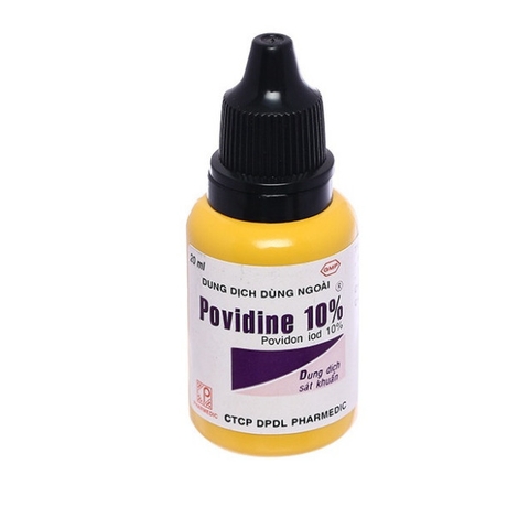 Combo 5 chai Dung dịch sát khuẩn Povidine 10% ngừa nhiễm khuẩn vết thương chai 20ml