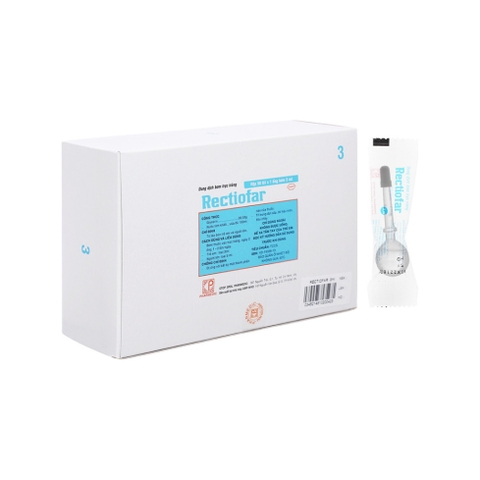 Ống bơm trực tràng giảm táo bón người lớn và trẻ em Rectiofar ống 3ml/5ml